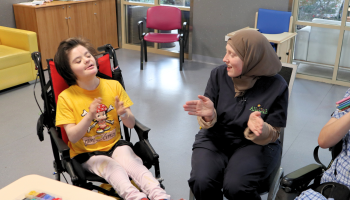 Singing at Allowah – Young Adult and Nurse